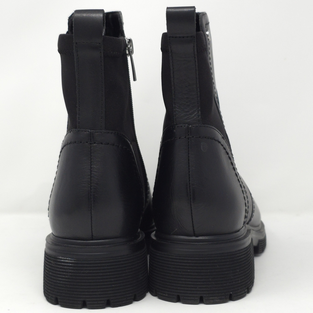 Rockport Black Leather Ankle Booties with Side Zip 9.5M - Picture 5 of 14